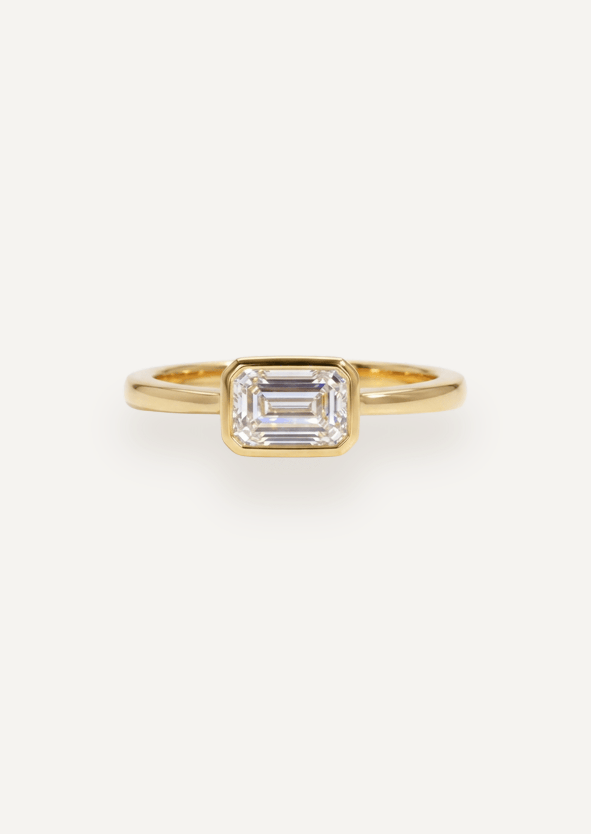 The Isabel Ring with 1ct Emerald Cut Diamond - Molten Store