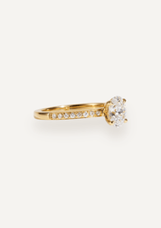 The Juliette Ring with 1.02ct Oval Cultured Diamond - Molten Store