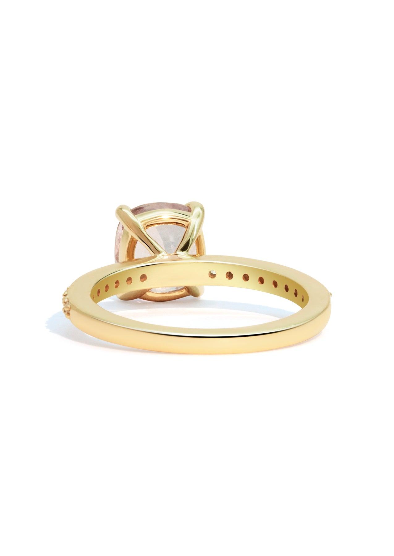 The Juliette 18ct Yellow Gold Ring with Cushion Cut Spinel