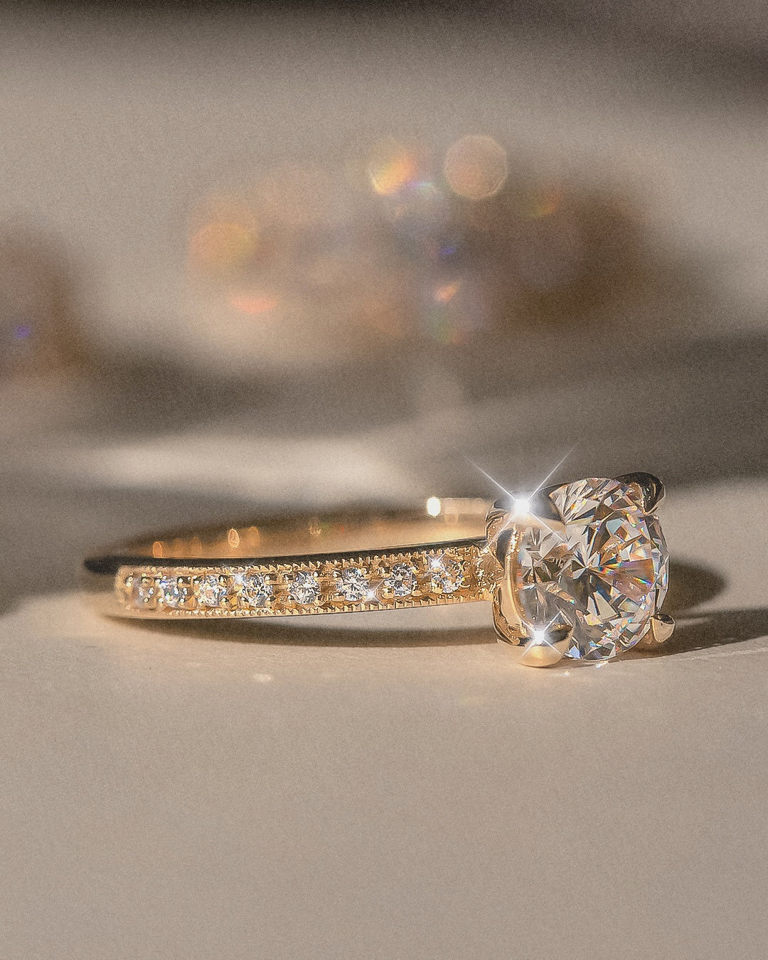 The Juliette Solitaire Ring - Molten Store