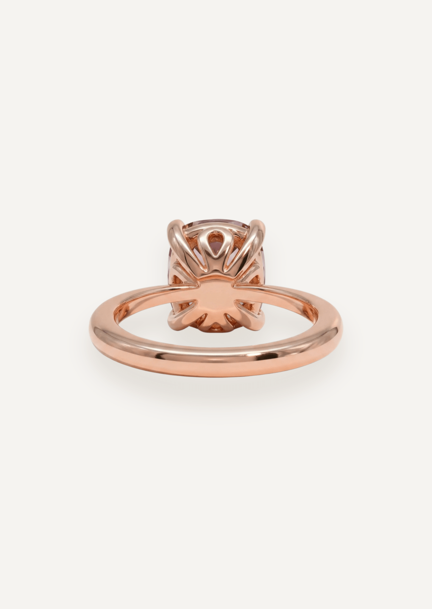 The June 2.39ct Cushion Cut Cherry Spinel Ring - Molten Store