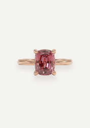 The June 2.39ct Cushion Cut Cherry Spinel Ring - Molten Store