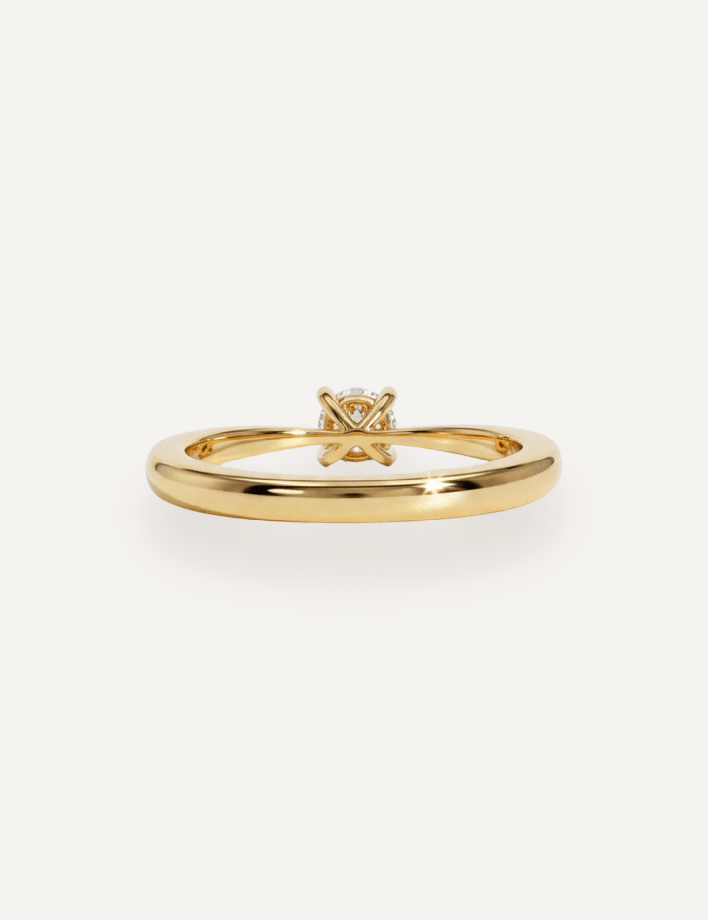 The June Ring with 0.45ct Round White Diamond Ring - Molten Store