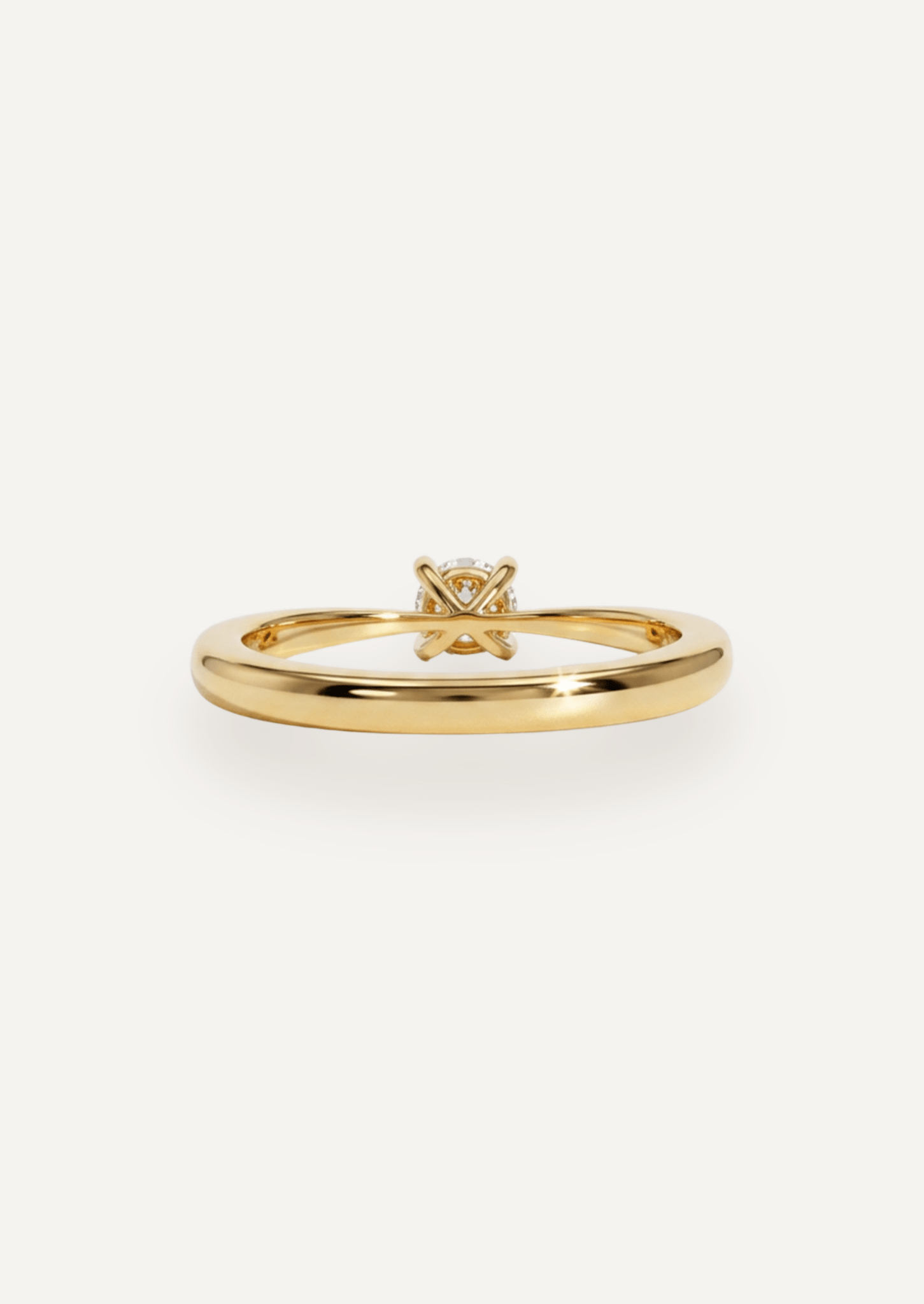 The June Ring with 0.45ct Round White Diamond Ring - Molten Store