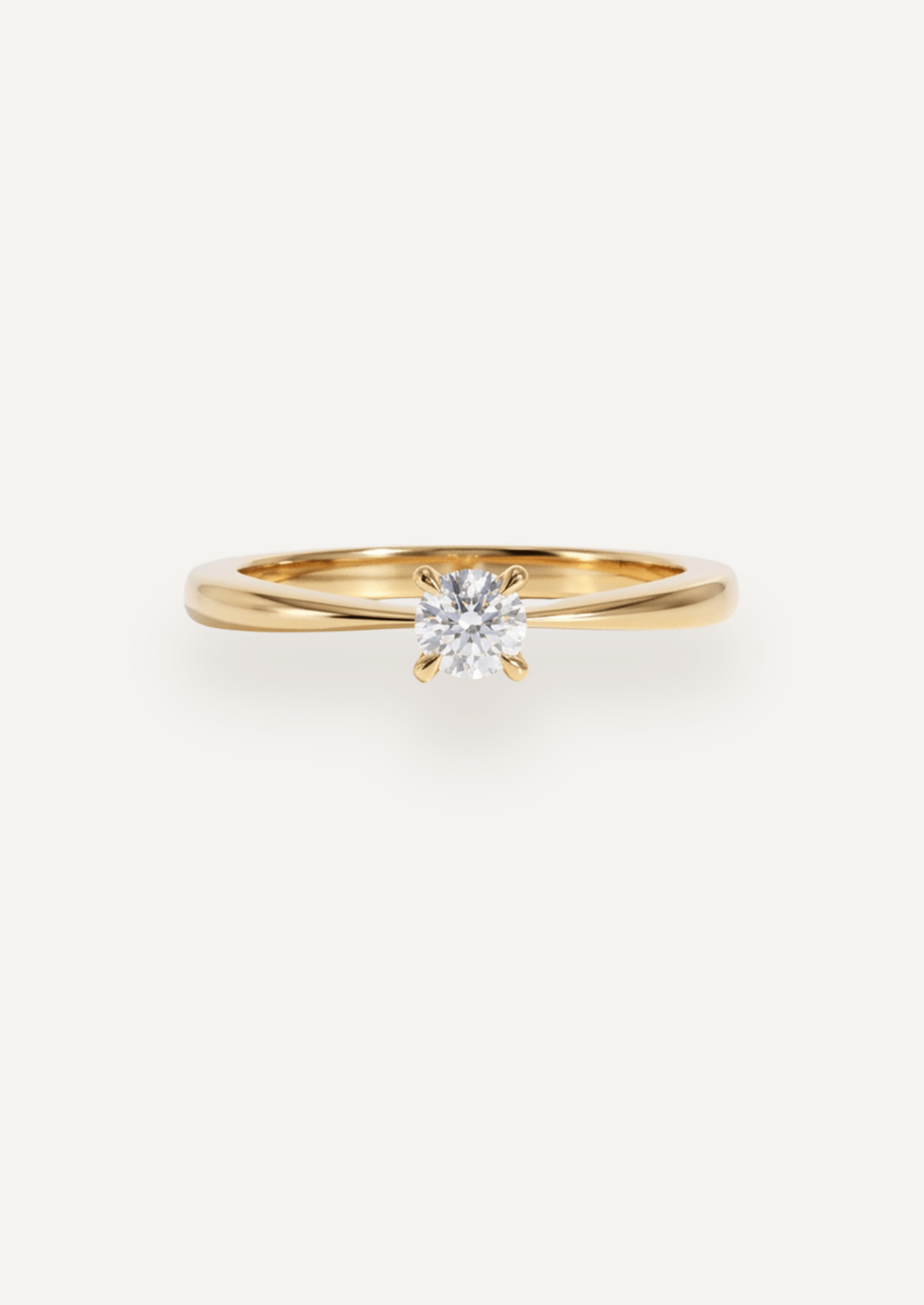 The June Ring with 0.45ct Round White Diamond Ring - Molten Store