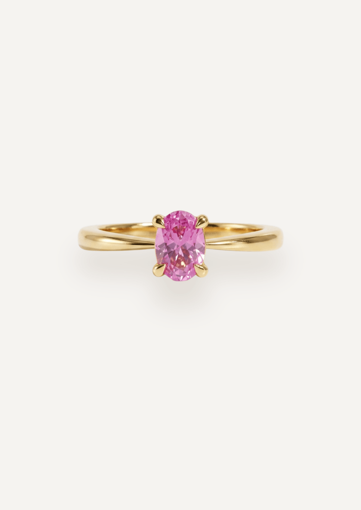 The June Ring with 0.87ct Oval Pink Sapphire - Molten Store