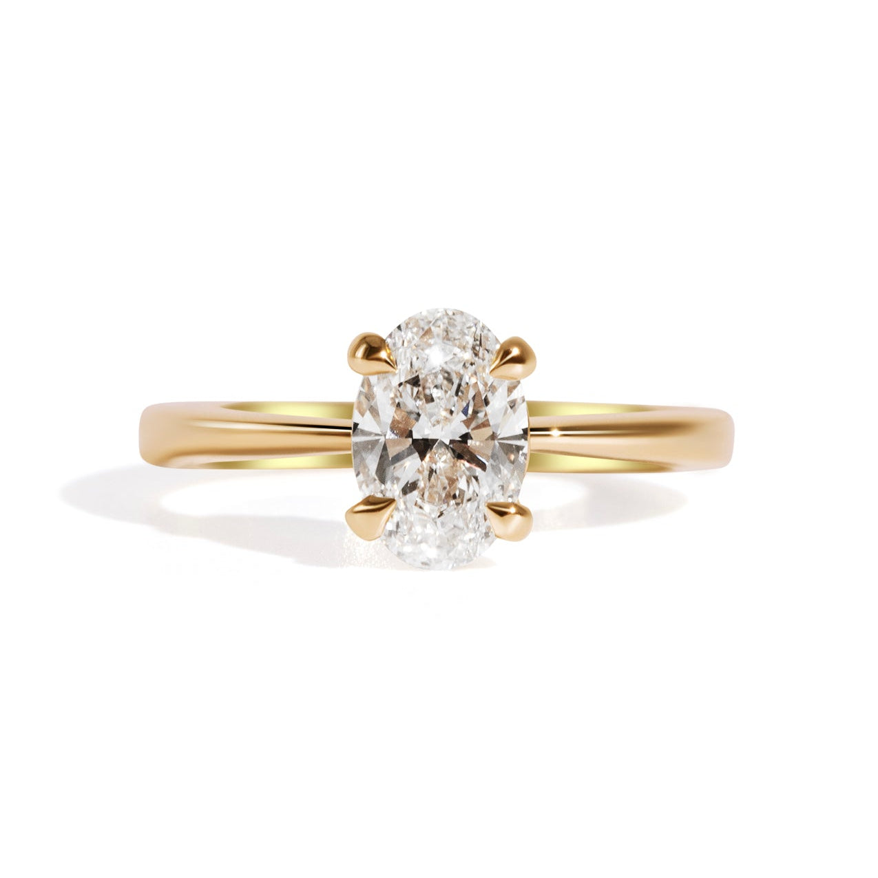 The June Ring with 1.11ct Oval Cultured Diamond - Molten Store