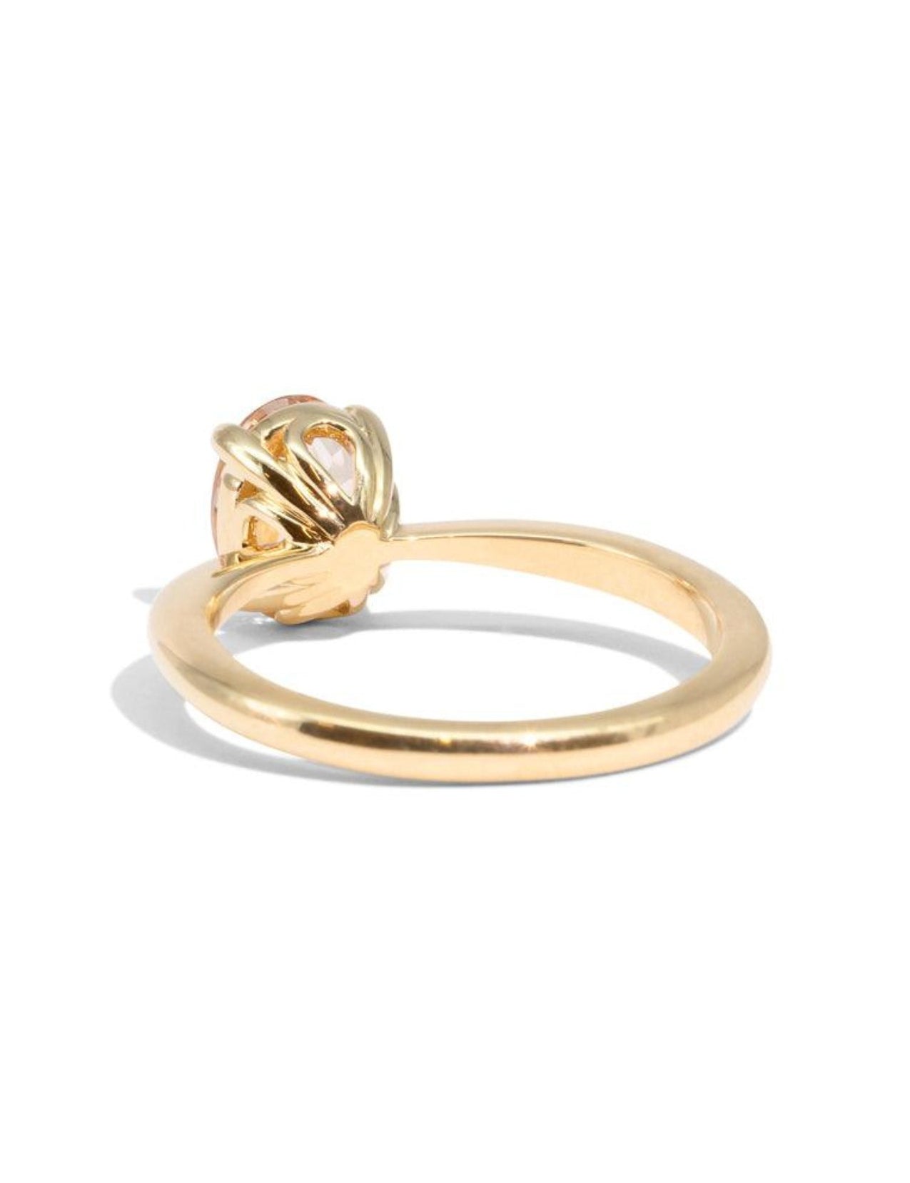 The June Ring with 1.29ct Oval Morganite - Molten Store