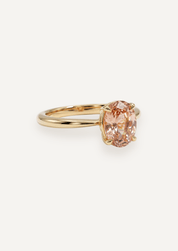 The June Ring with 1.29ct Oval Morganite - Molten Store