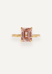 The June Ring with 1.30ct Emerald Morganite - Molten Store