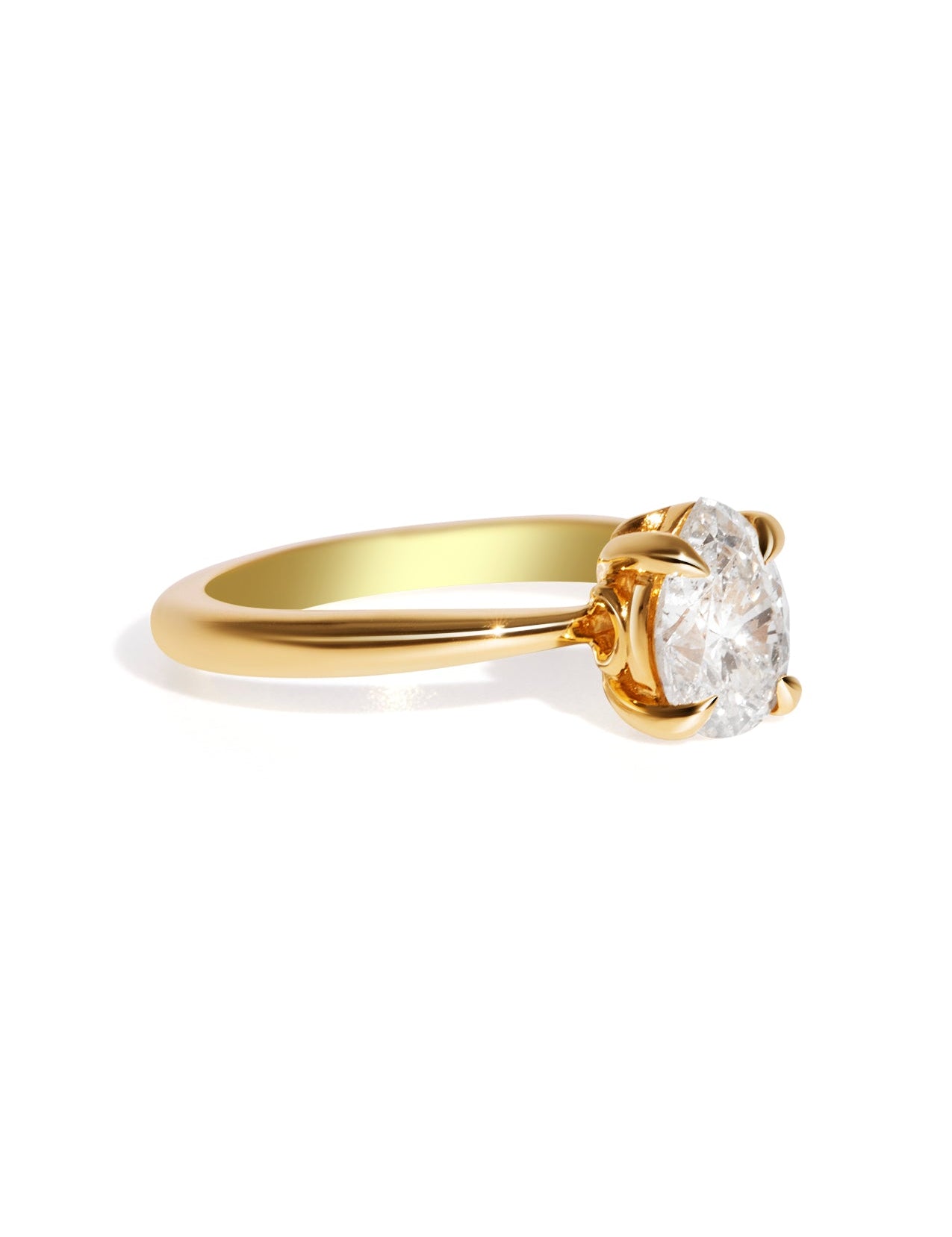 The June Ring with 1.33ct Pear Diamond - Molten Store