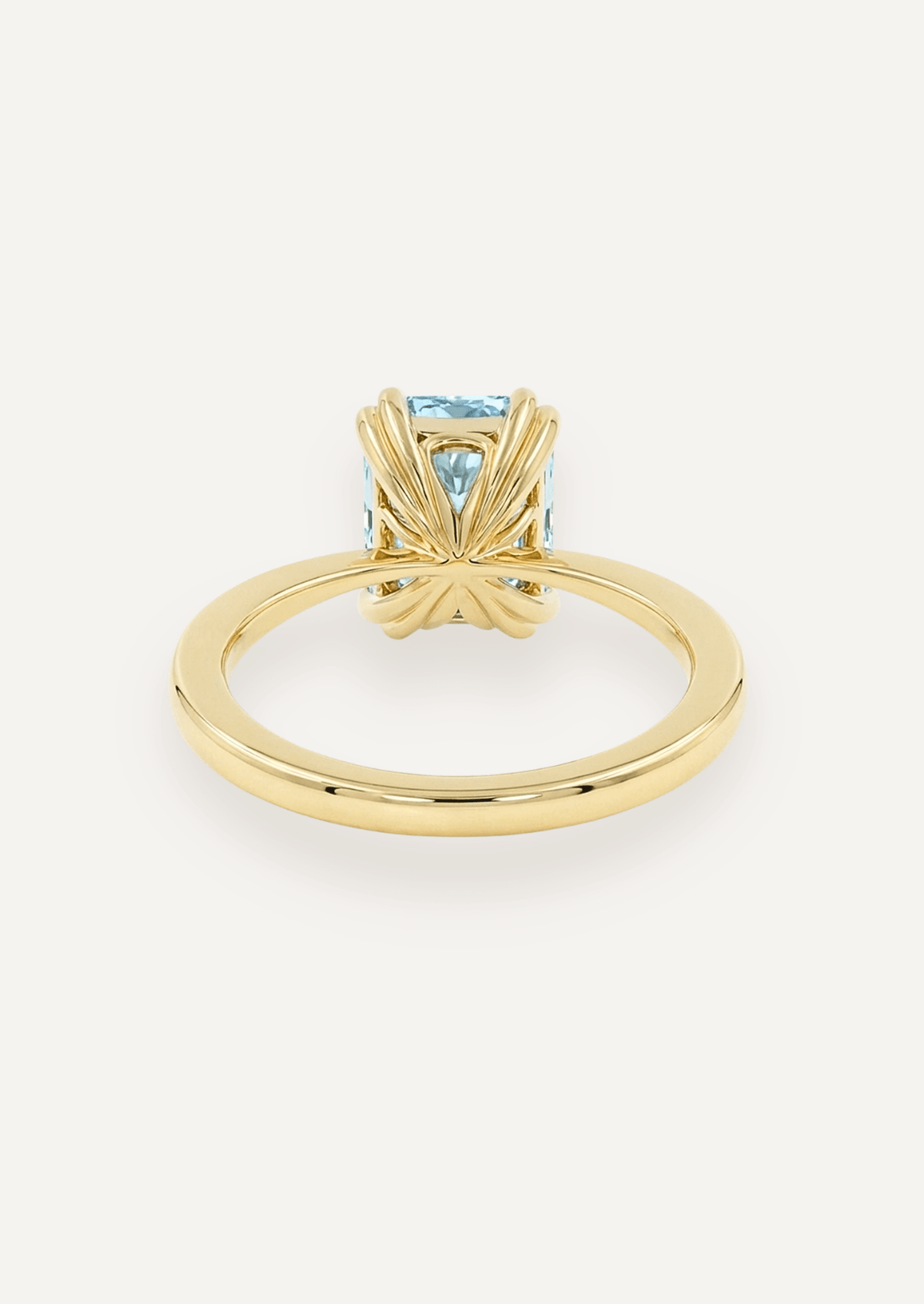 The June Ring with 1.48ct Emerald Cut Aquamarine - Molten Store