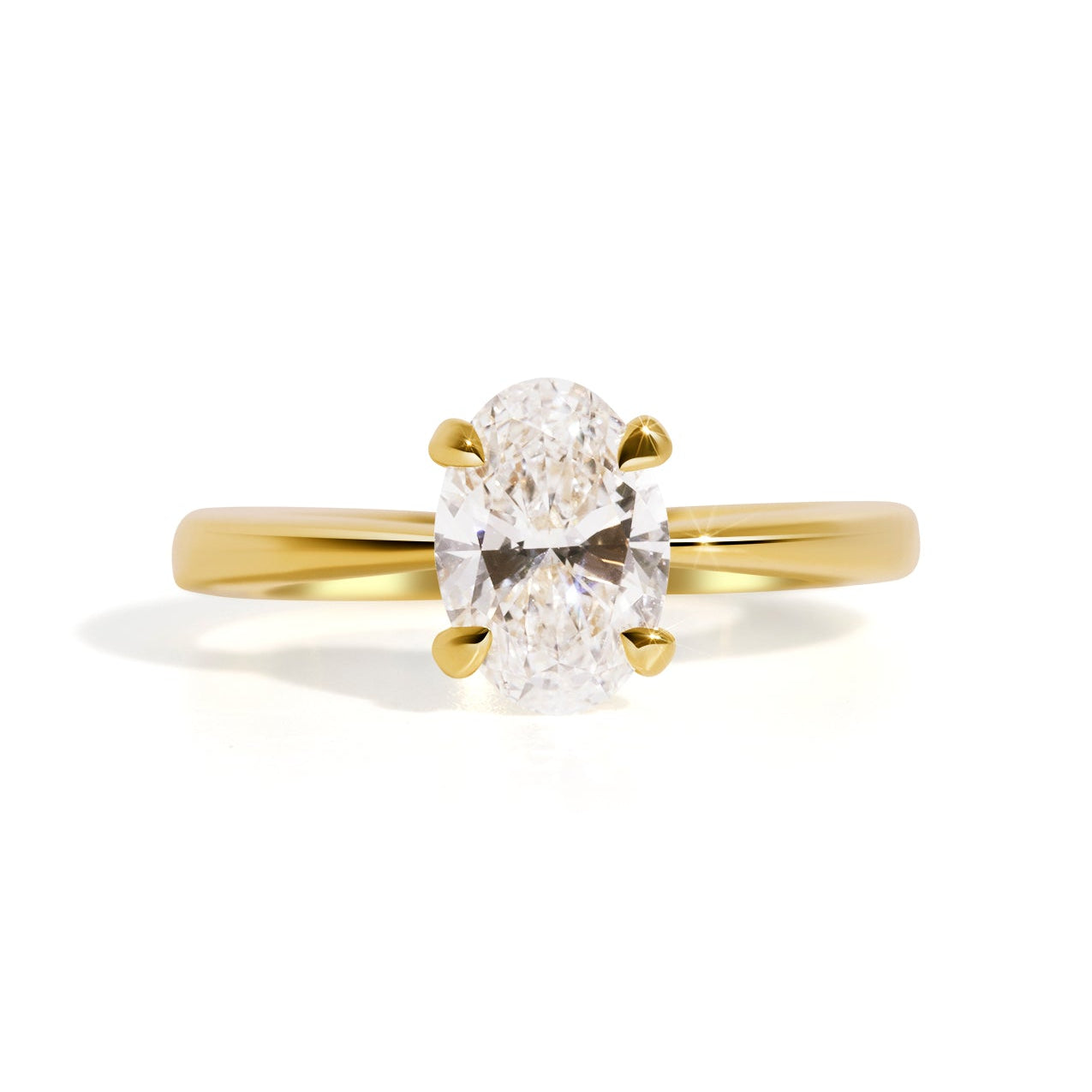 The June Ring with 1.50ct Oval Cultured Diamond - Molten Store