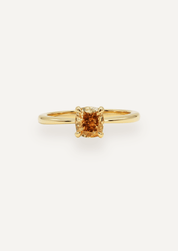 The June Ring with 1.55ct Cushion Champagne Diamond - Molten Store
