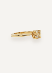 The June Ring with 1.55ct Cushion Champagne Diamond - Molten Store