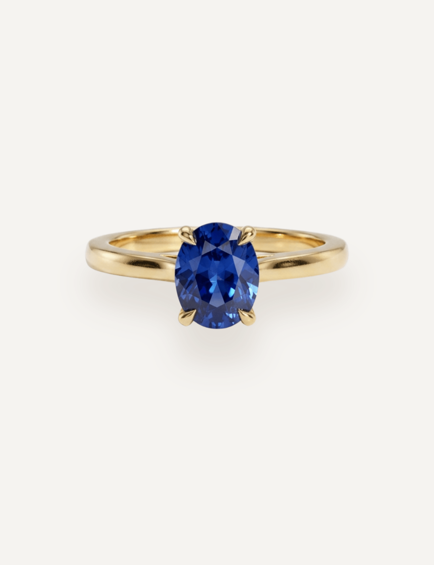 The June Ring with 1.60ct Oval Ceylon Sapphire - Molten Store