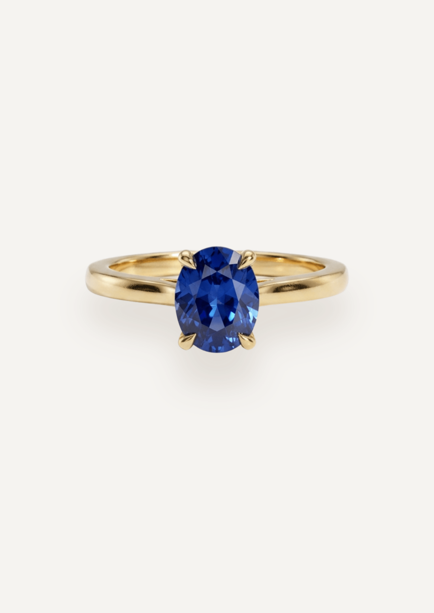 The June Ring with 1.60ct Oval Ceylon Sapphire - Molten Store
