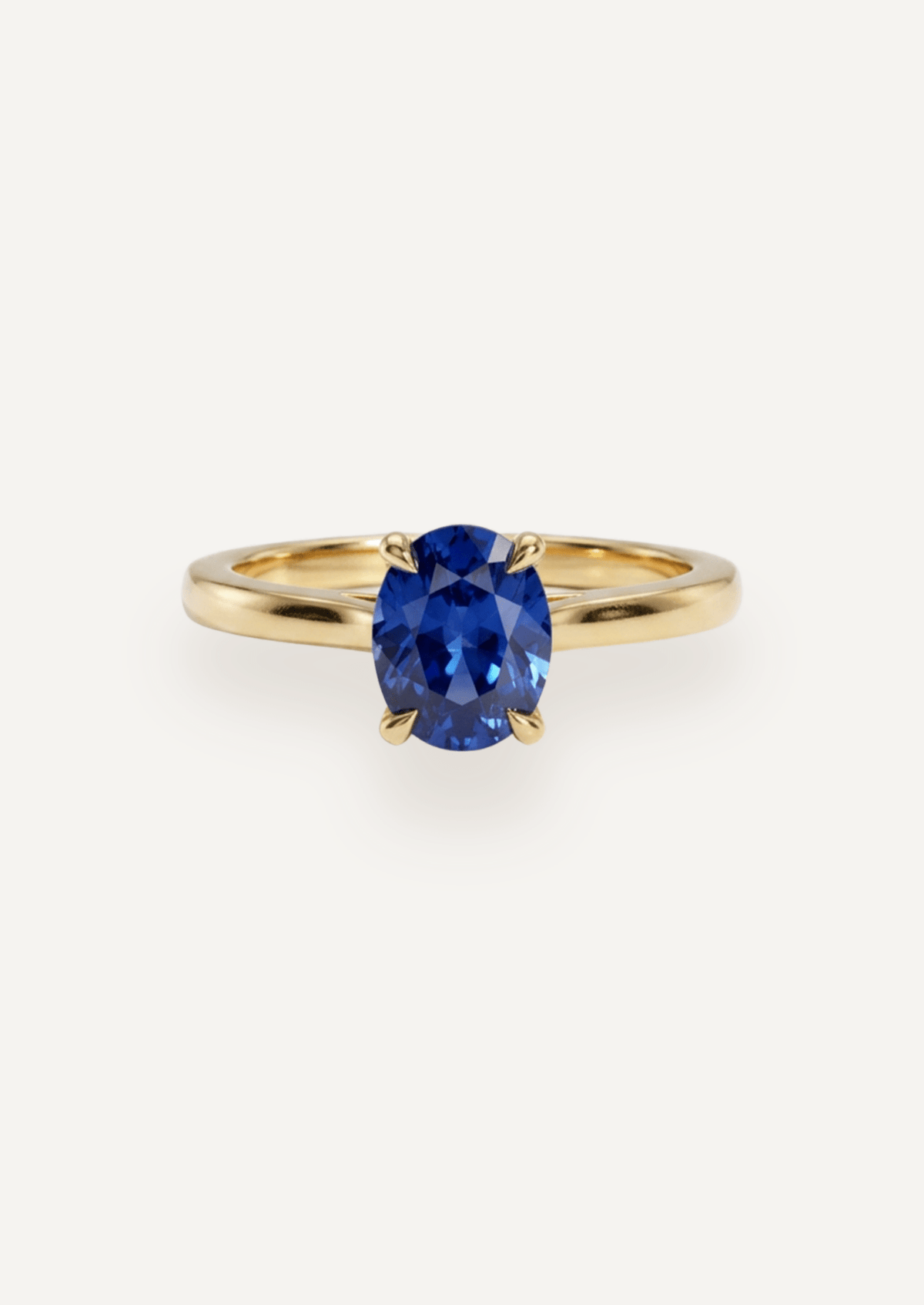 The June Ring with 1.60ct Oval Ceylon Sapphire - Molten Store