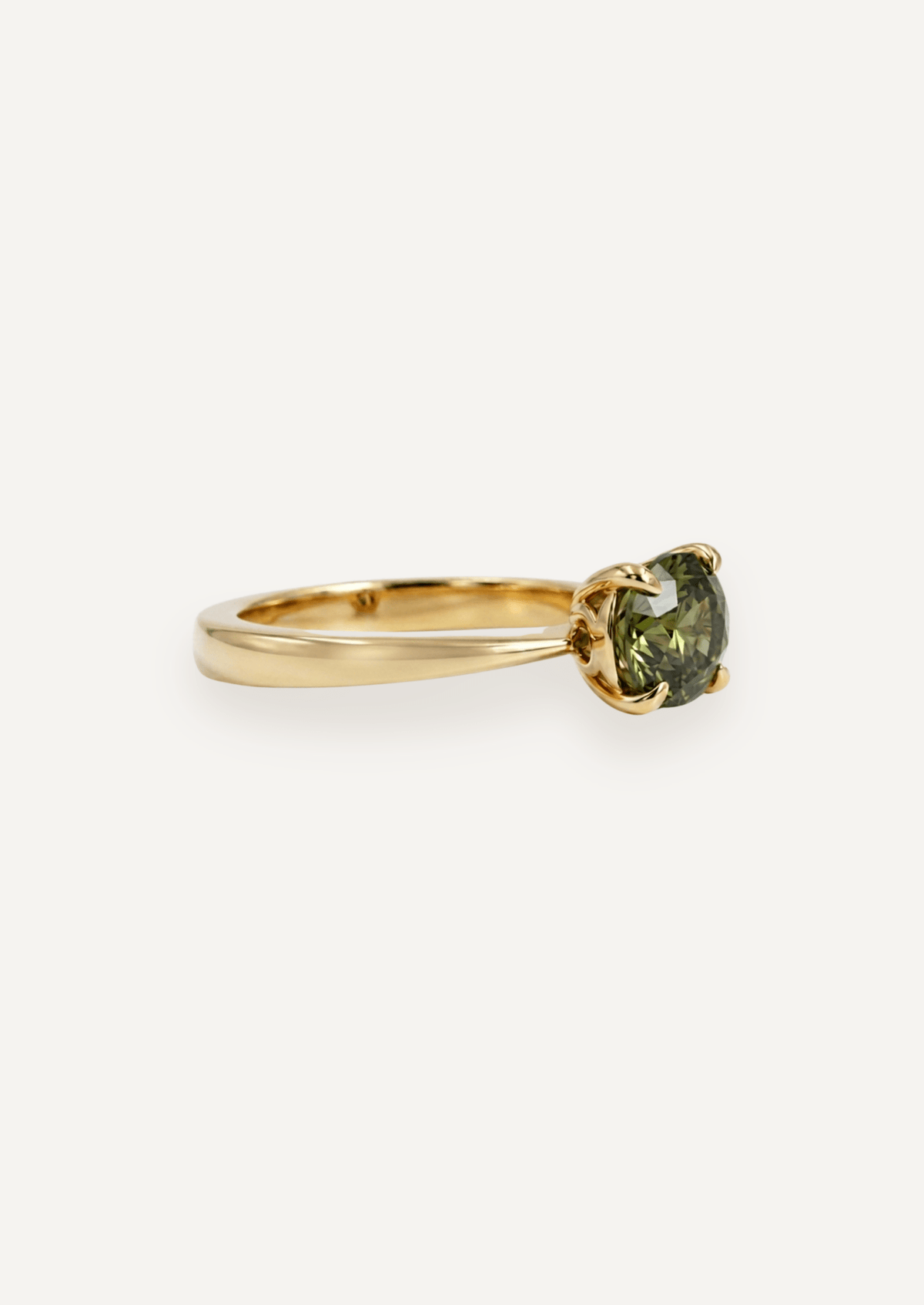 The June Ring with 1.92ct Oval Green Sapphire - Molten Store
