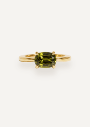 The June Ring with 1.92ct Oval Green Sapphire - Molten Store