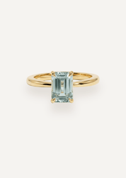 The June Ring with 1.96ct Emerald Aquamarine - Molten Store