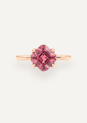 The June Ring with 2.5ct Asscher Cut Cherry Tourmaline - Molten Store