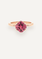 The June Ring with 2.5ct Asscher Cut Cherry Tourmaline - Molten Store