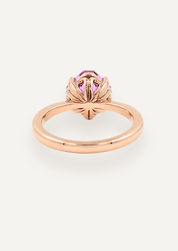 The June Ring with 2.5ct Asscher Cut Cherry Tourmaline - Molten Store