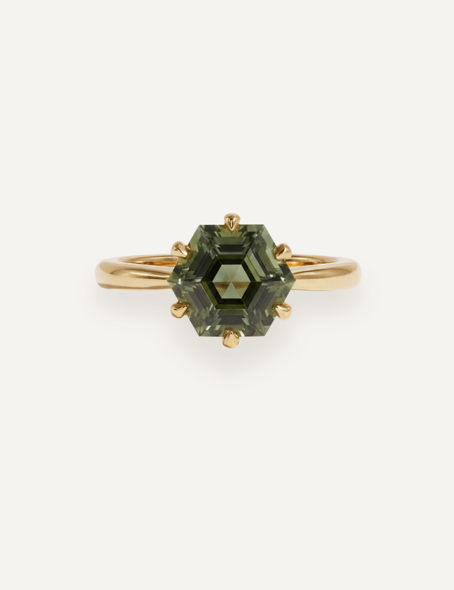 The June Ring with 2.88ct Hexagon Tourmaline - Molten Store