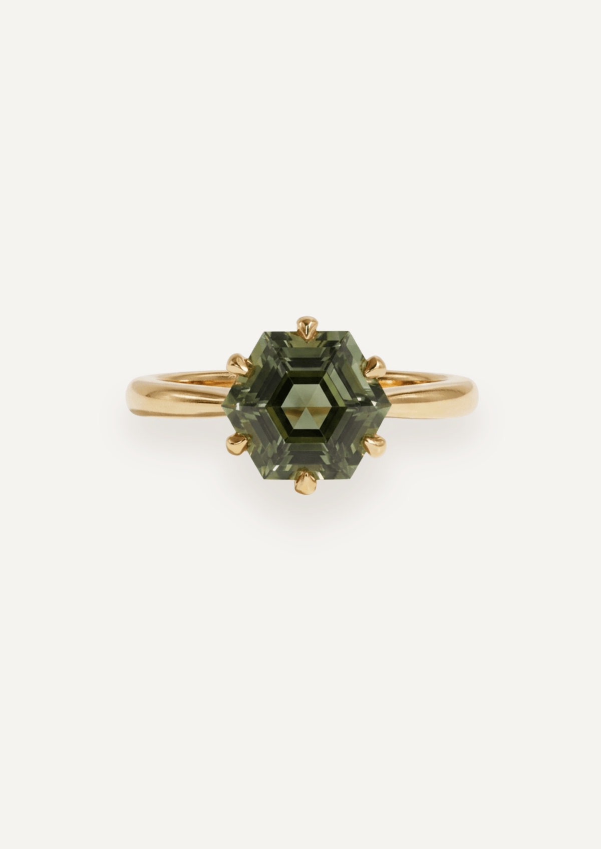 The June Ring with 2.88ct Hexagon Tourmaline - Molten Store