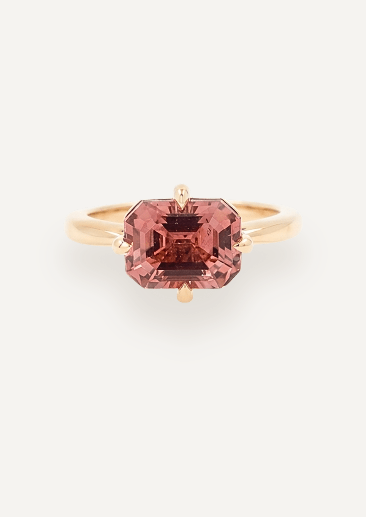 The June Ring with 2.94ct Emerald Cut Tourmaline - Molten Store
