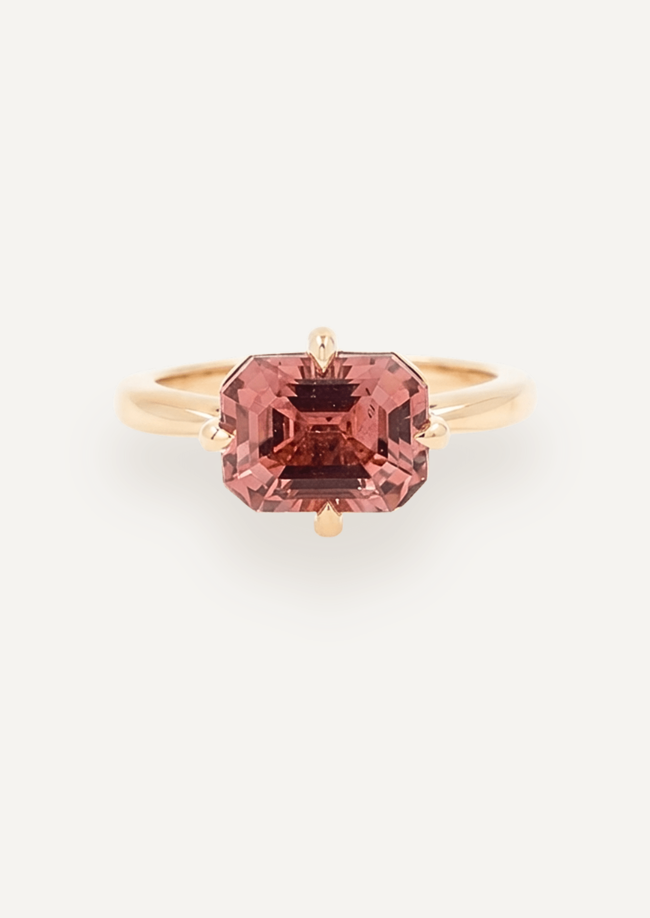 The June Ring with 2.94ct Emerald Cut Tourmaline - Molten Store