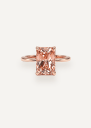 The June Ring with 3.81ct Emerald Morganite - Molten Store