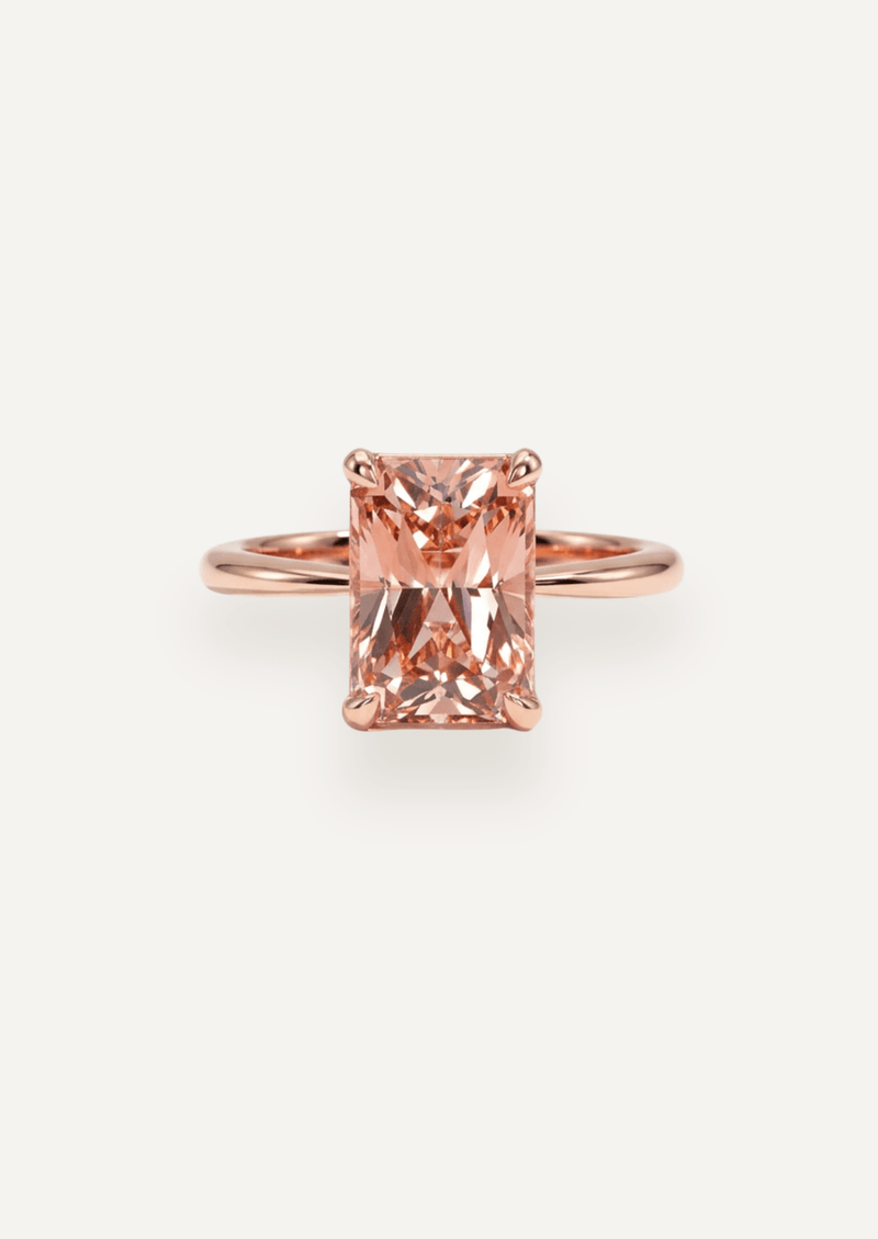 The June Ring with Emerald Morganite