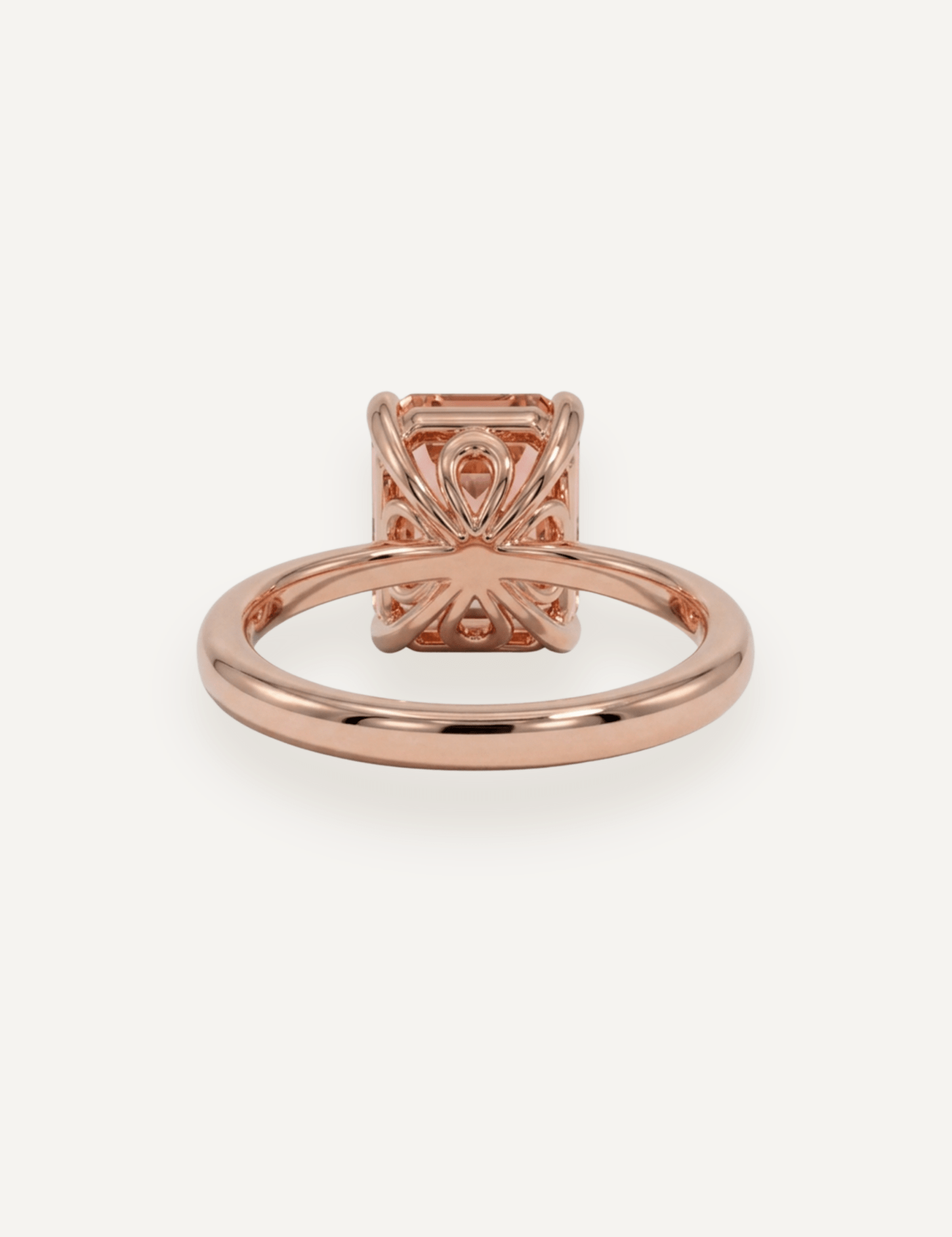 The June Ring with 3.81ct Emerald Morganite - Molten Store
