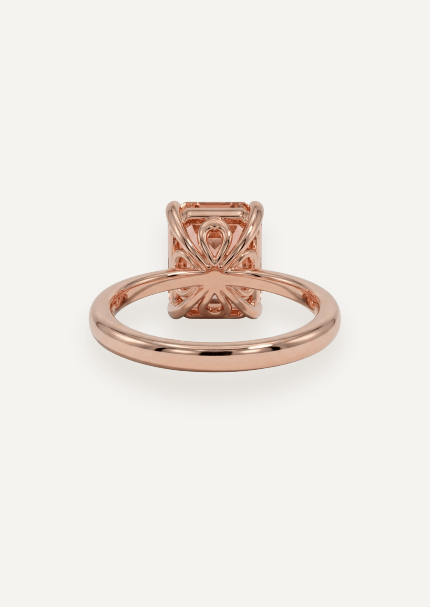The June Ring with 3.81ct Emerald Morganite - Molten Store