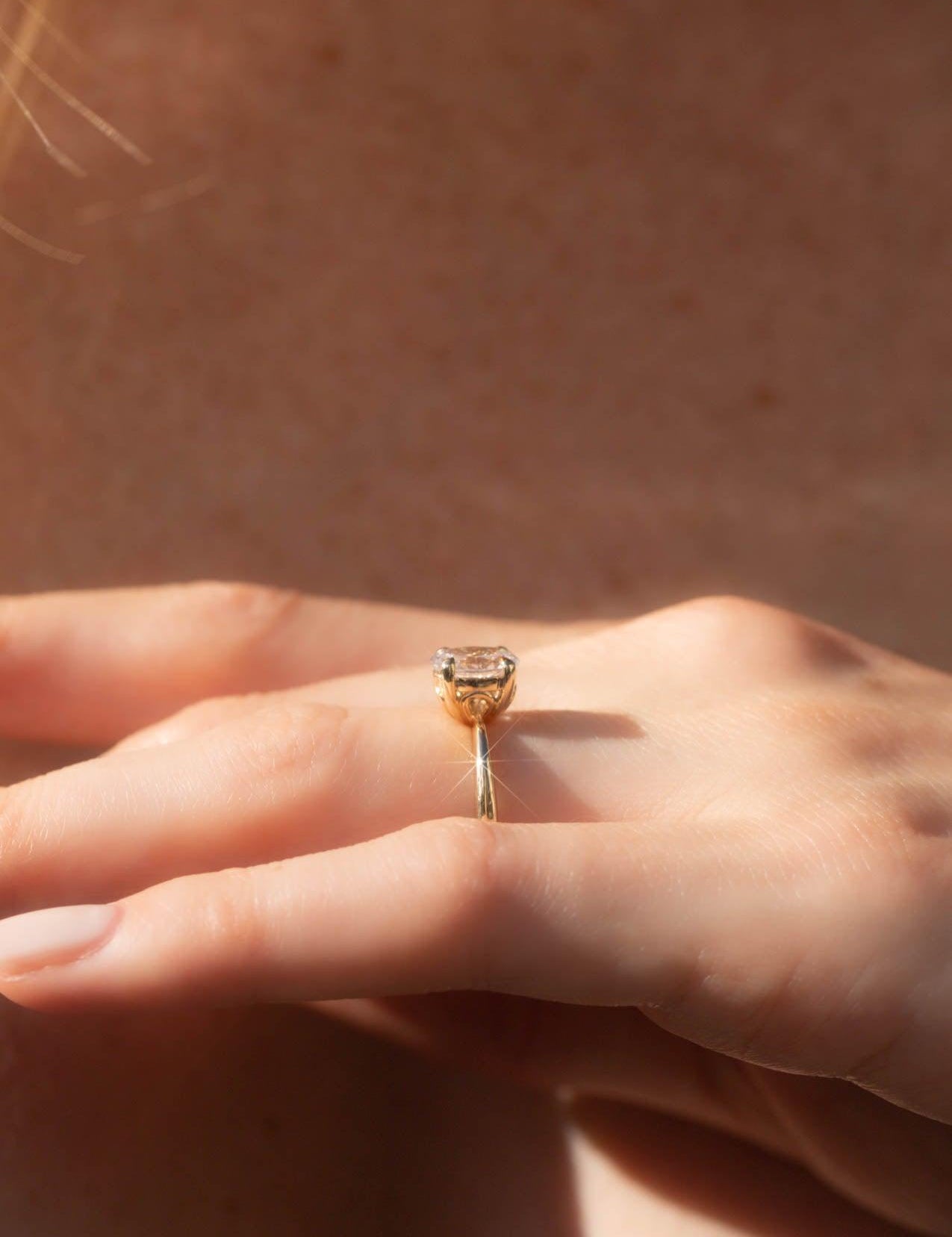 The June Rose Gold Ring Setting - Molten Store