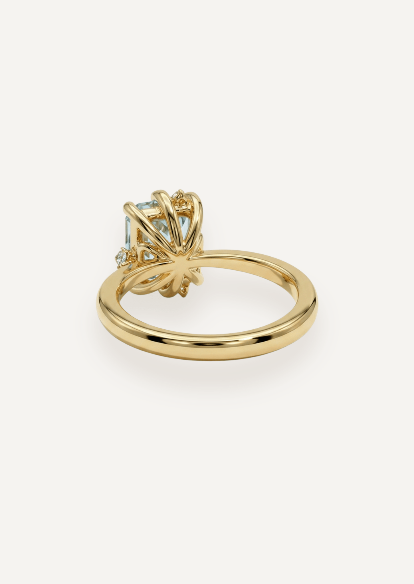 The Juniper Ring with 2.4ct Emerald Aquamarine - Molten Store