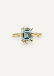 The Juniper Ring with 2.4ct Emerald Aquamarine - Molten Store