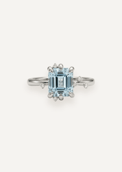 The Juniper Ring with 2.5ct Emerald Aquamarine - Molten Store