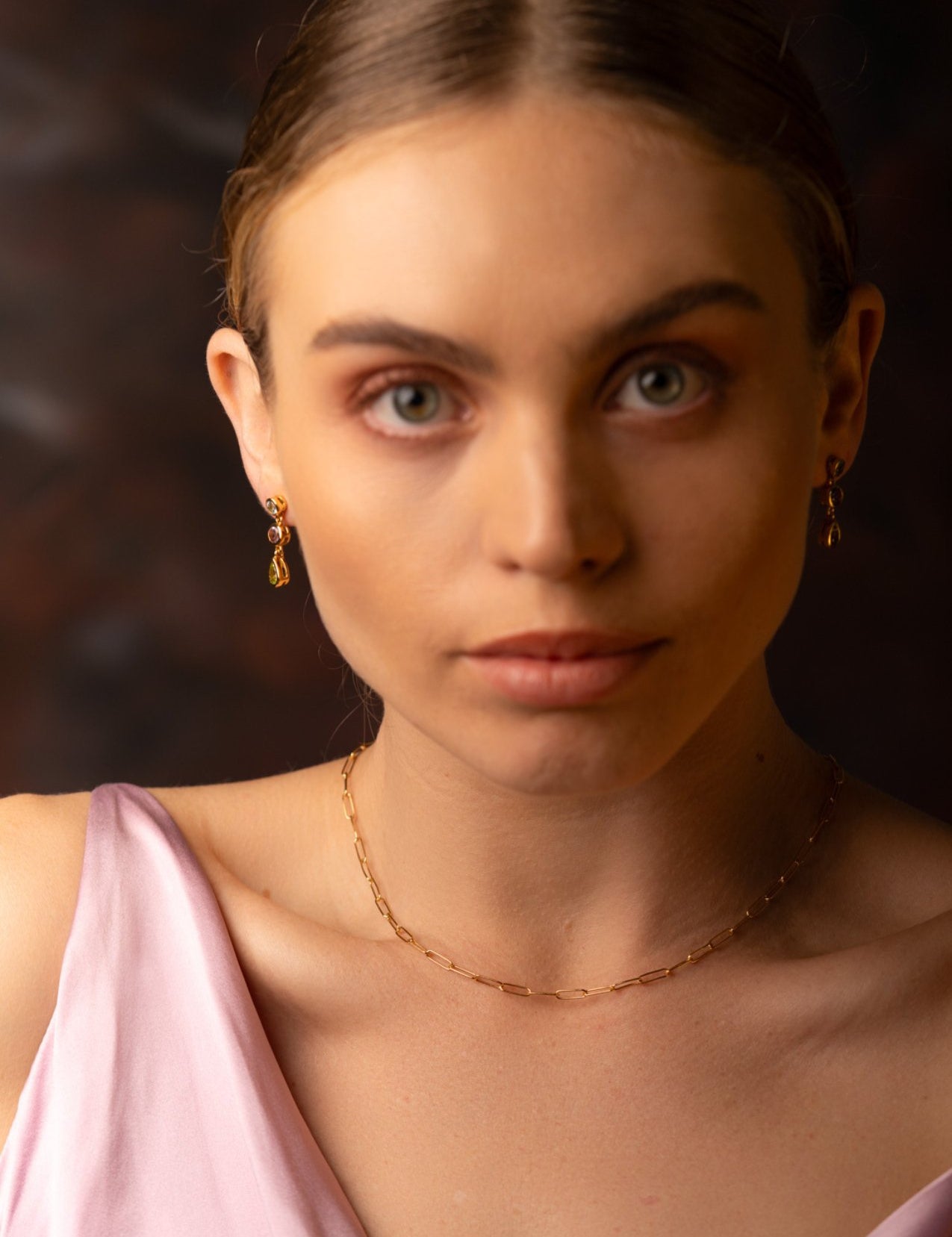 The Juno 18ct Gold Vermeil Drop Earrings - Molten Store