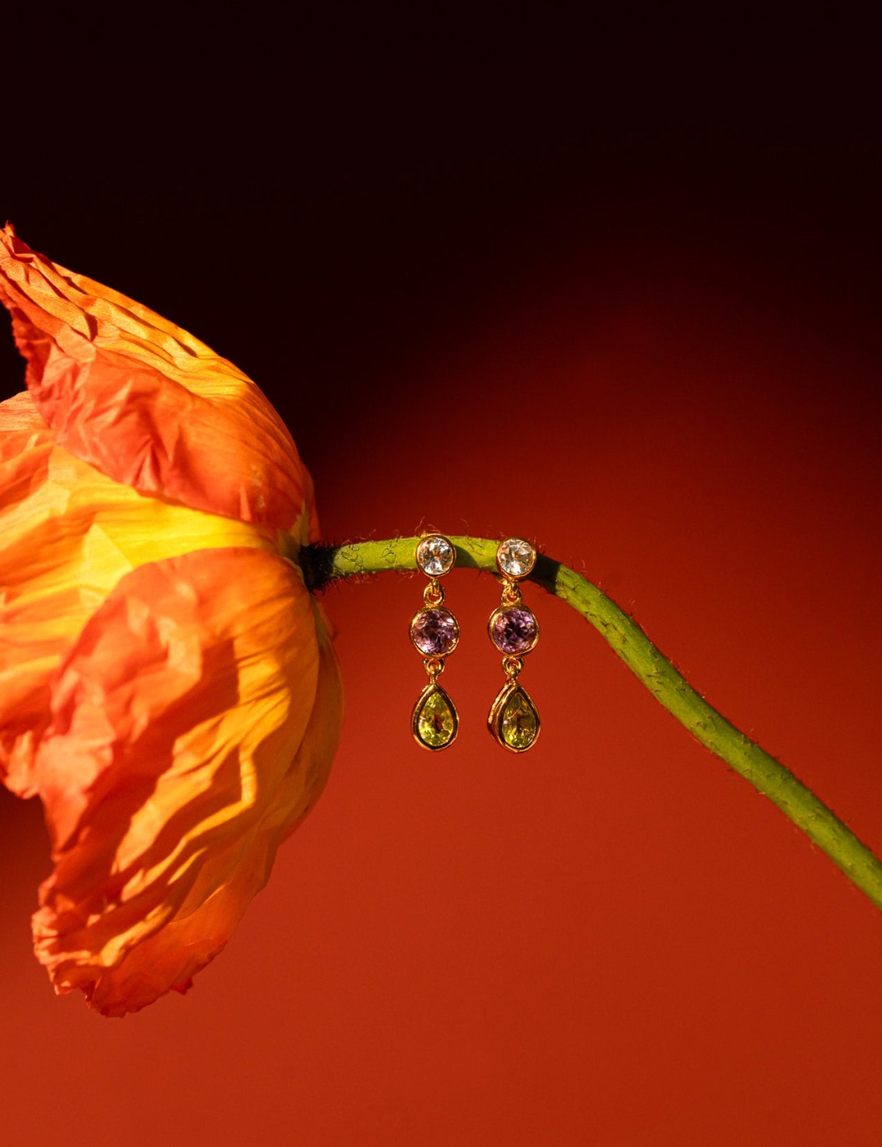 The Juno 18ct Gold Vermeil Drop Earrings - Molten Store