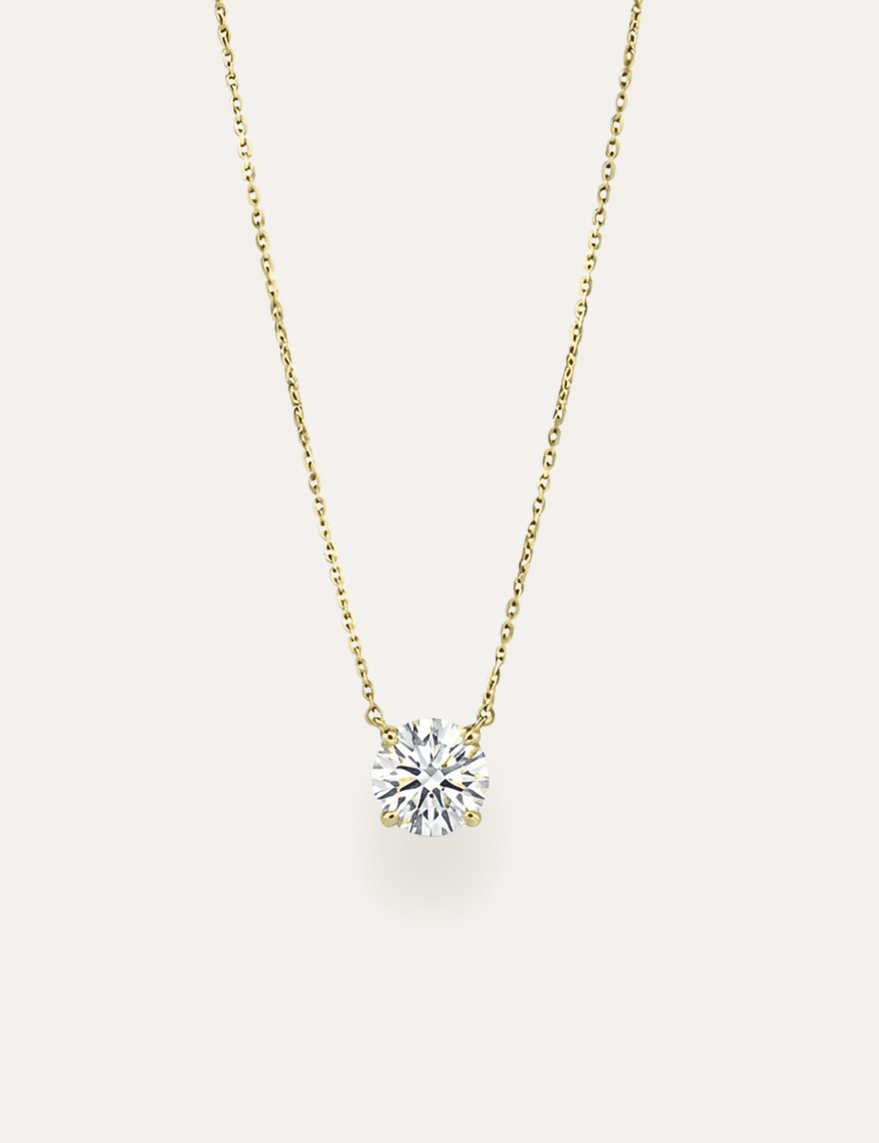 The Kahlo Yellow Gold Diamond Necklace - Molten Store