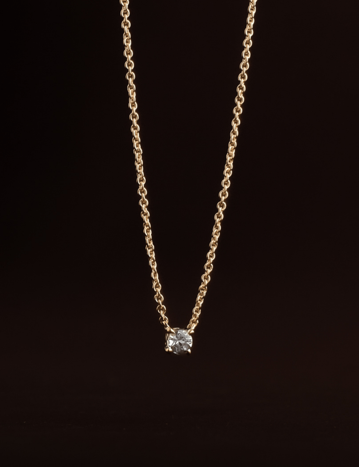 The Lennon 9ct Gold Aquamarine Pendant Necklace - Molten Store