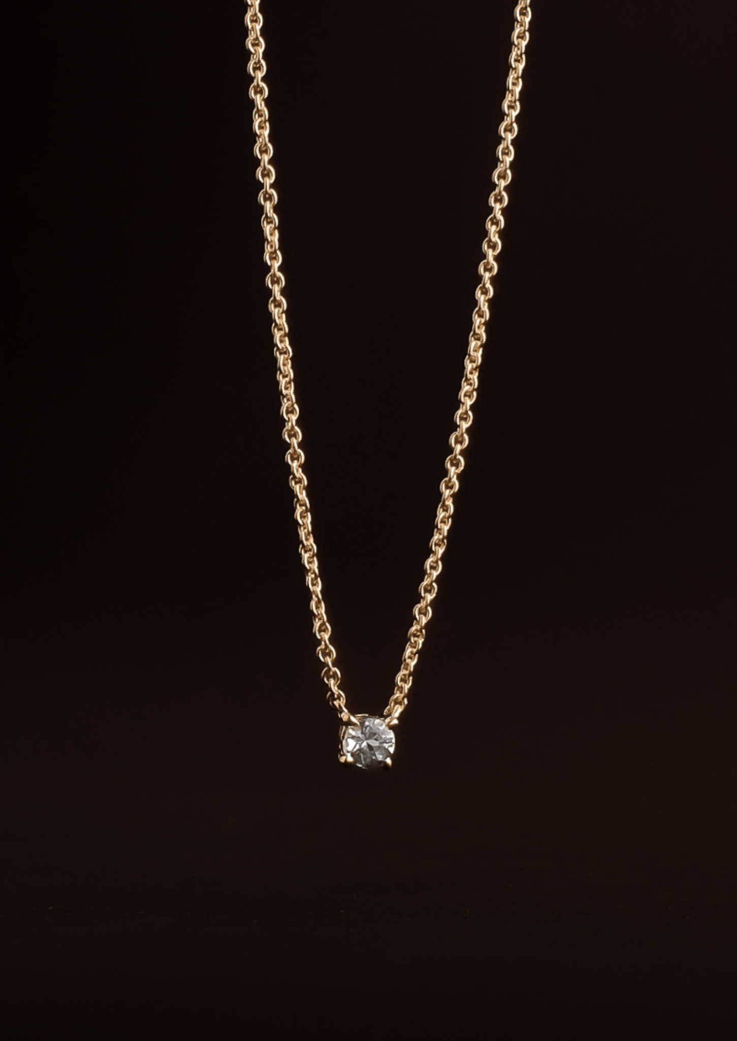 The Lennon 9ct Gold Aquamarine Pendant Necklace - Molten Store