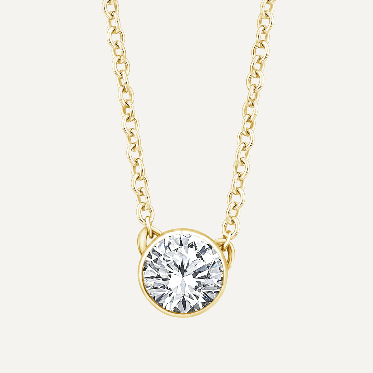 The Linden 9ct Gold Diamond Pendant Necklace - Molten Store