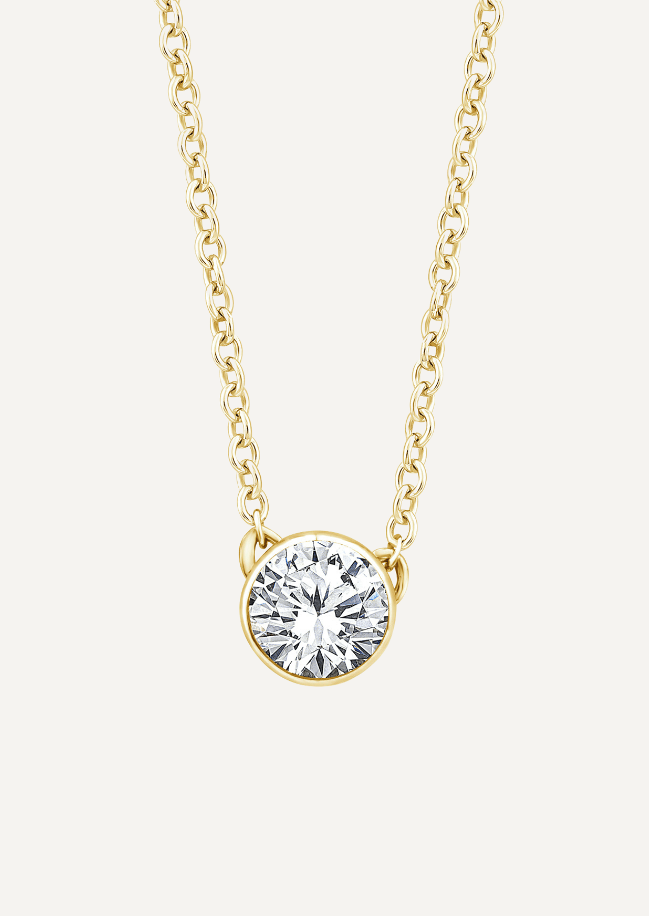 The Linden 9ct Gold Diamond Pendant Necklace - Molten Store