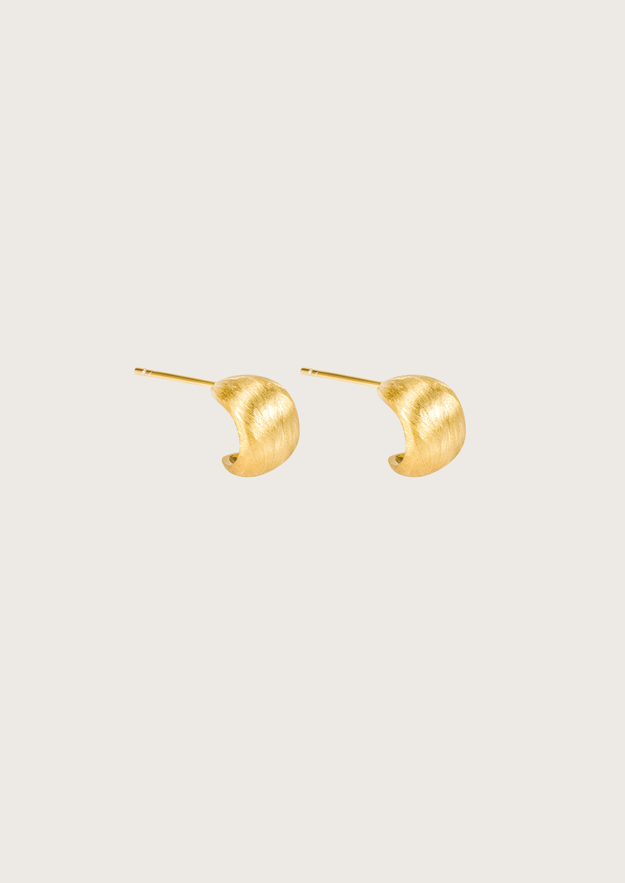 The Loam Gold Vermeil Half Hoops - Molten Store