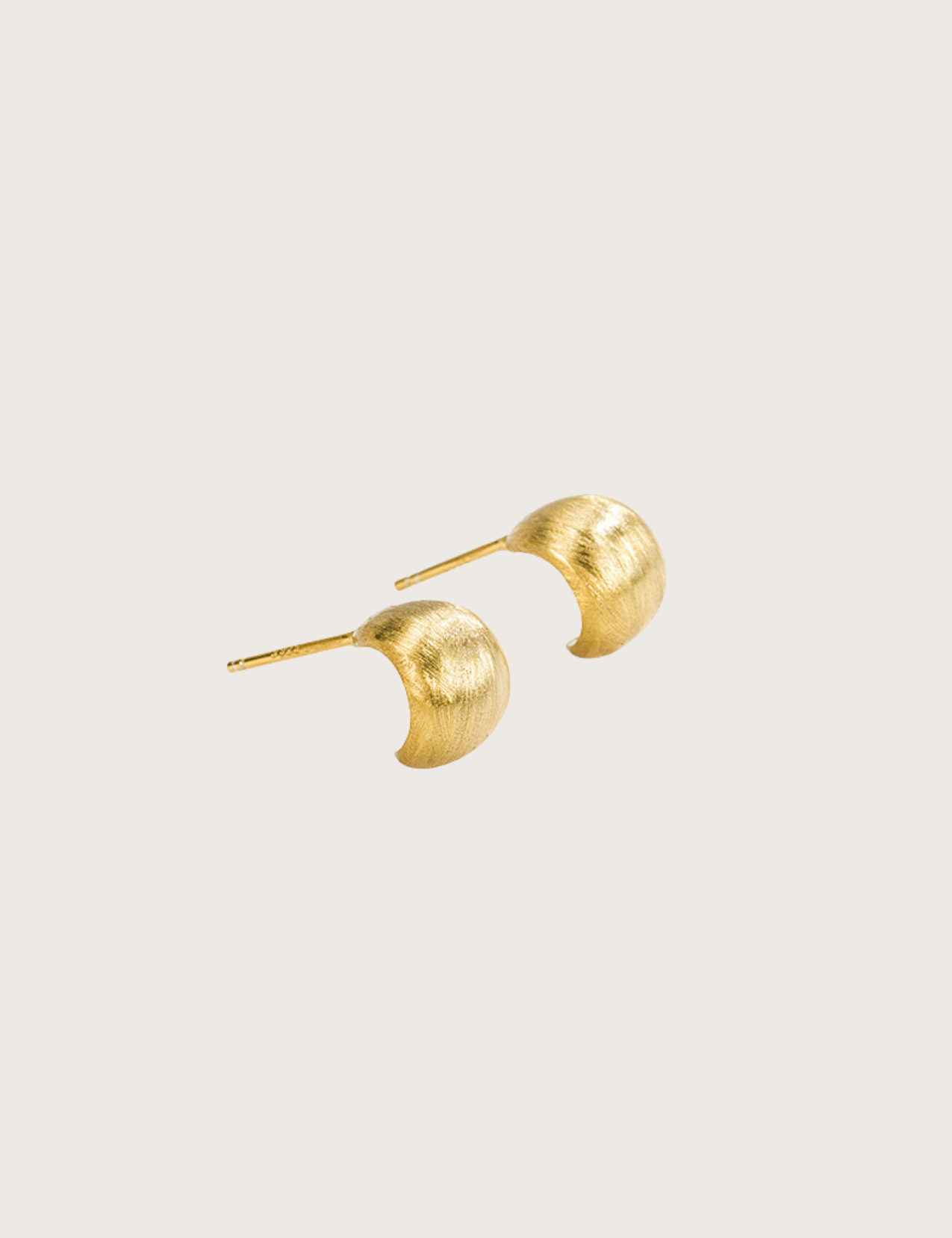 The Loam Gold Vermeil Half Hoops - Molten Store