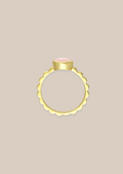 The Luce Gold Vermeil Rose Quartz Ring - Molten Store